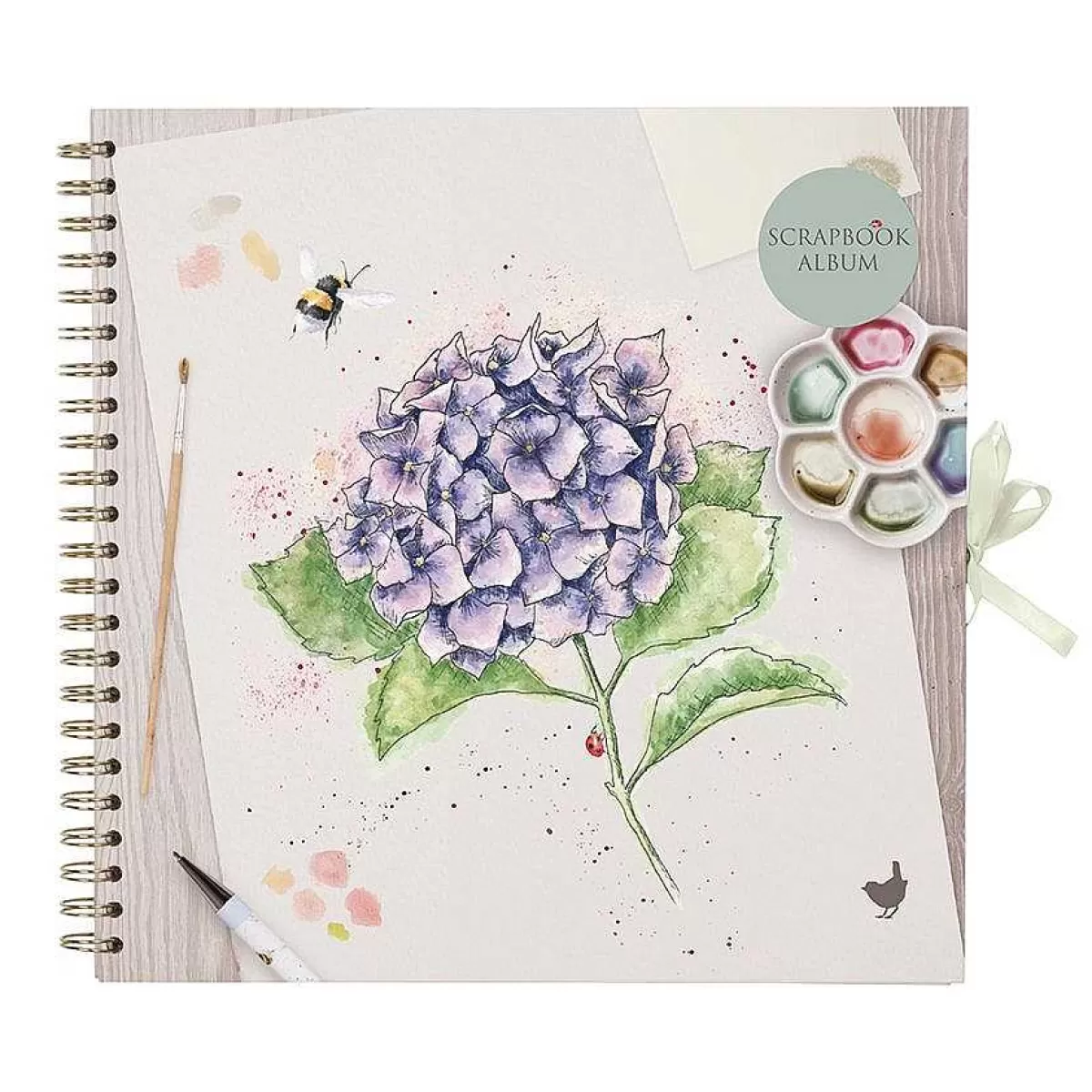 Stamps, Stickers & Scrapbooks>Wrendale Designs Hydrangea' Bee Scrapbook Album