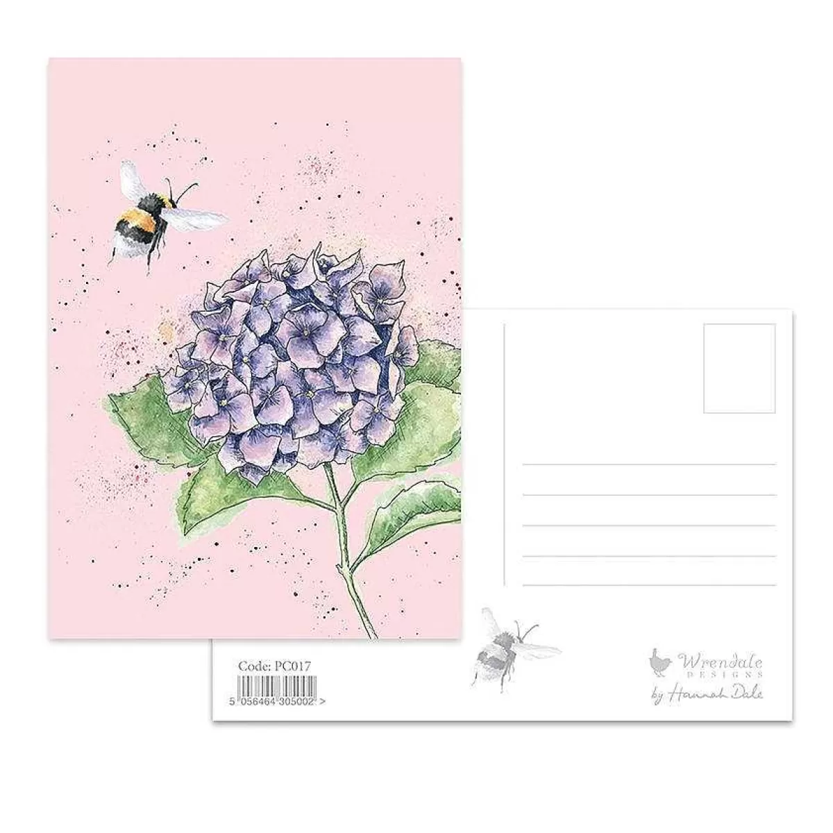 Postcards>Wrendale Designs Hydrangea' Postcard