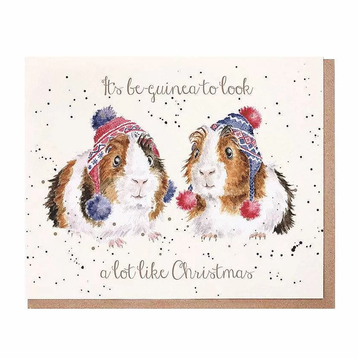 Single Christmas Cards>Wrendale Designs It'S Be-Guinea' Card