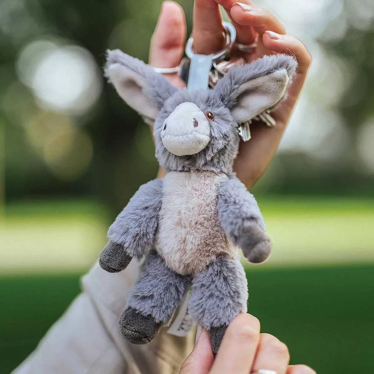 Plush Toy Collection>Wrendale Designs Jack' Donkey Plush Character Keyring