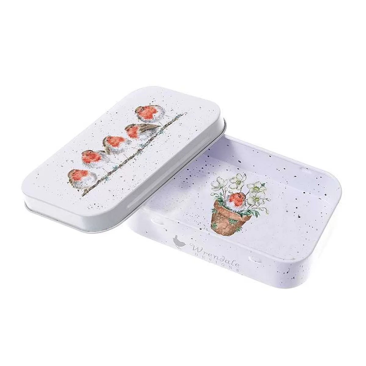 Mini Gift Tins>Wrendale Designs Jolly Robin' Mini Gift Tin