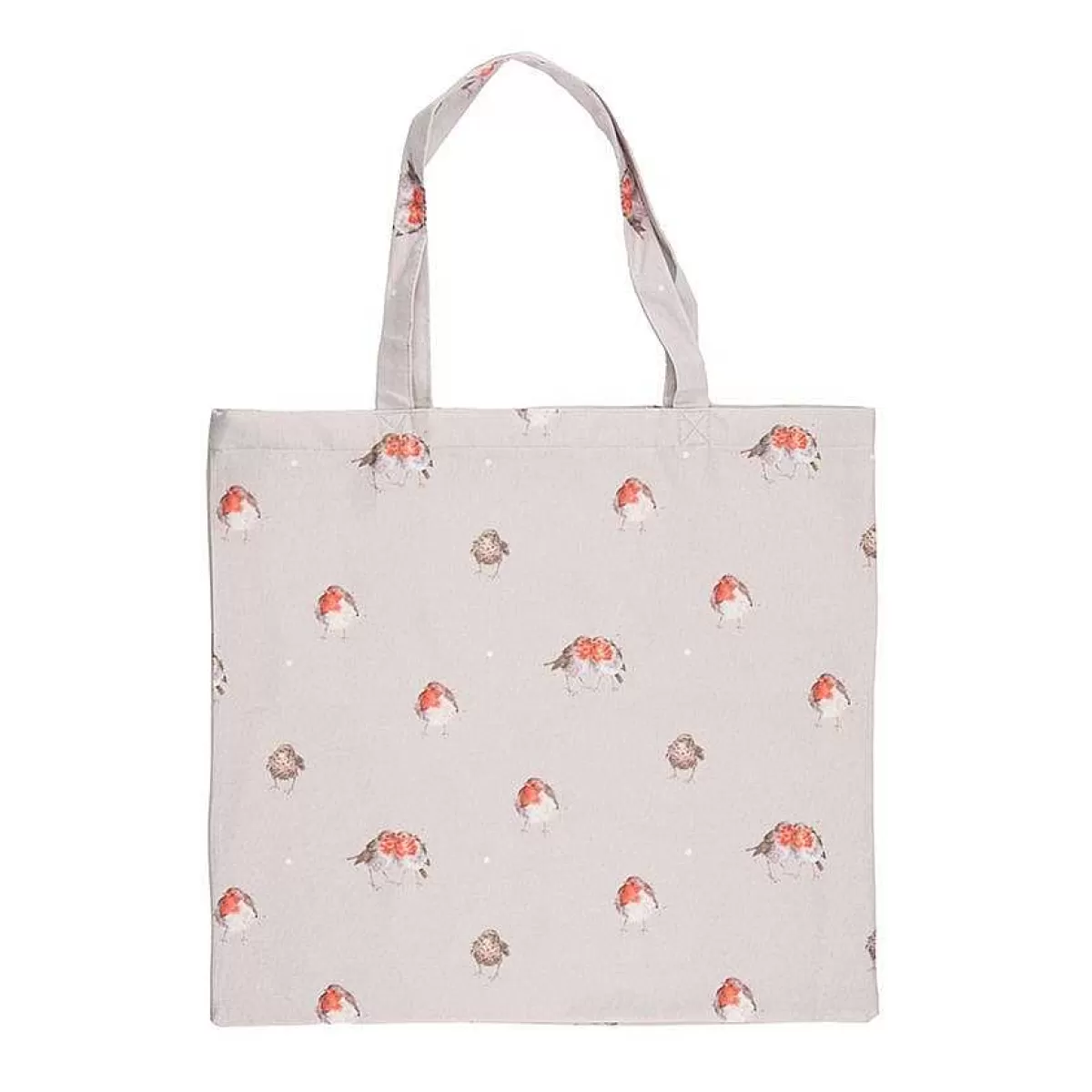 Canvas & Foldable Shopping Bags>Wrendale Designs Jolly Robin' Robin Foldable Shopper Bag