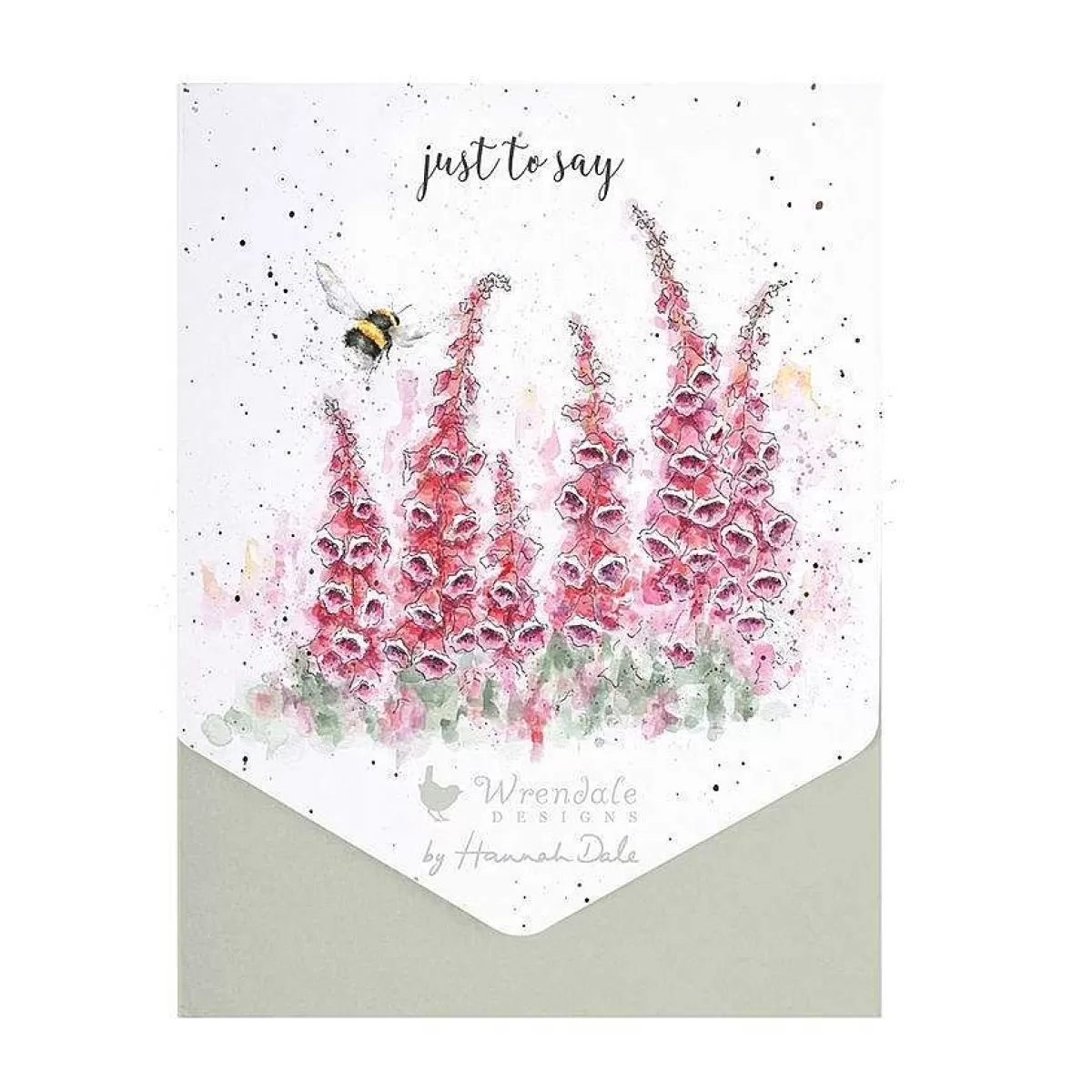 Invitations & Thanks You Packs>Wrendale Designs Just To Say' Bee Notelet Set