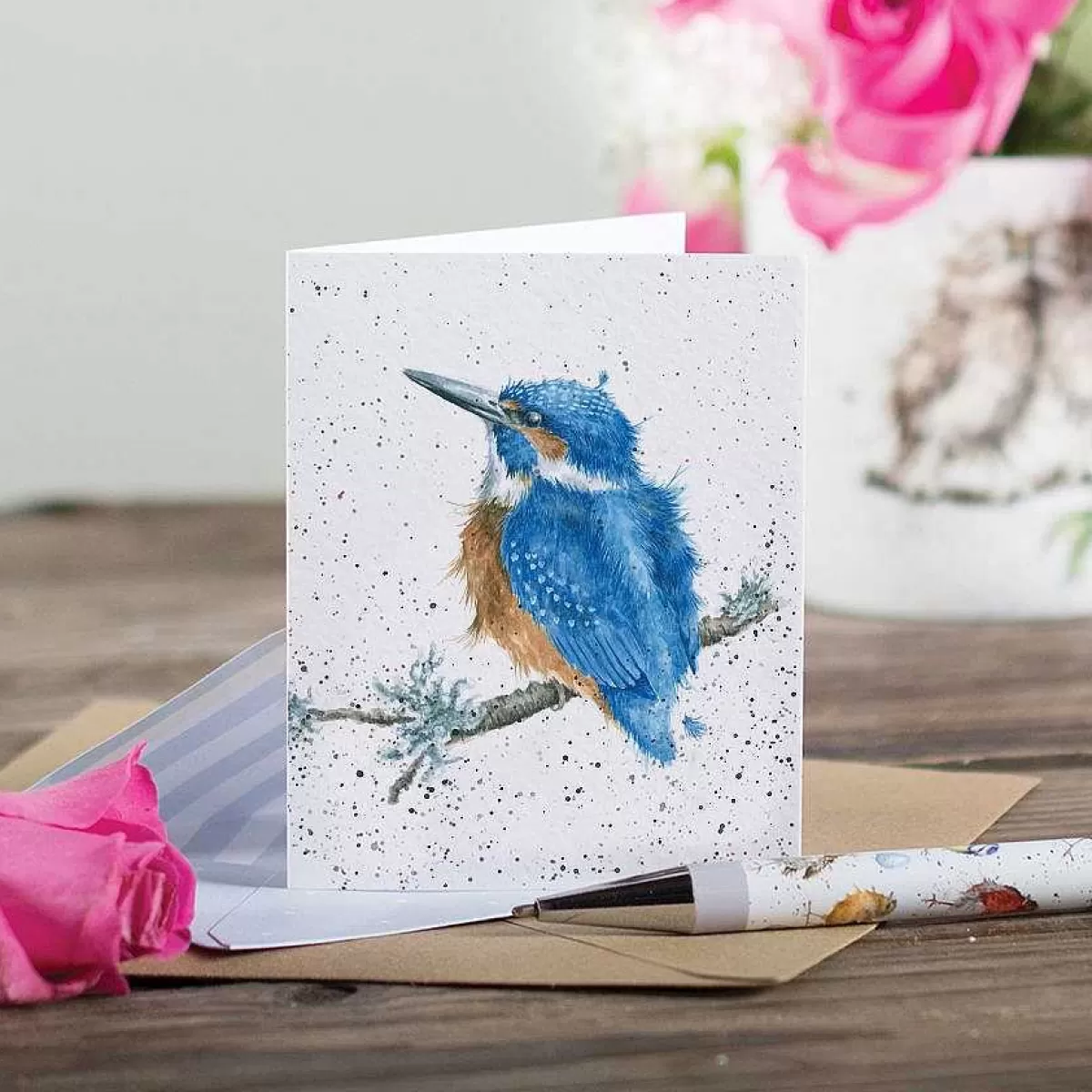 Gift Enclosure Cards>Wrendale Designs King Of The River' Kingfisher Enclosure Card