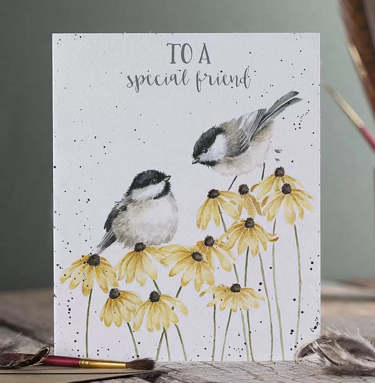 Friendship>Wrendale Designs Let Friendship Bloom' Card