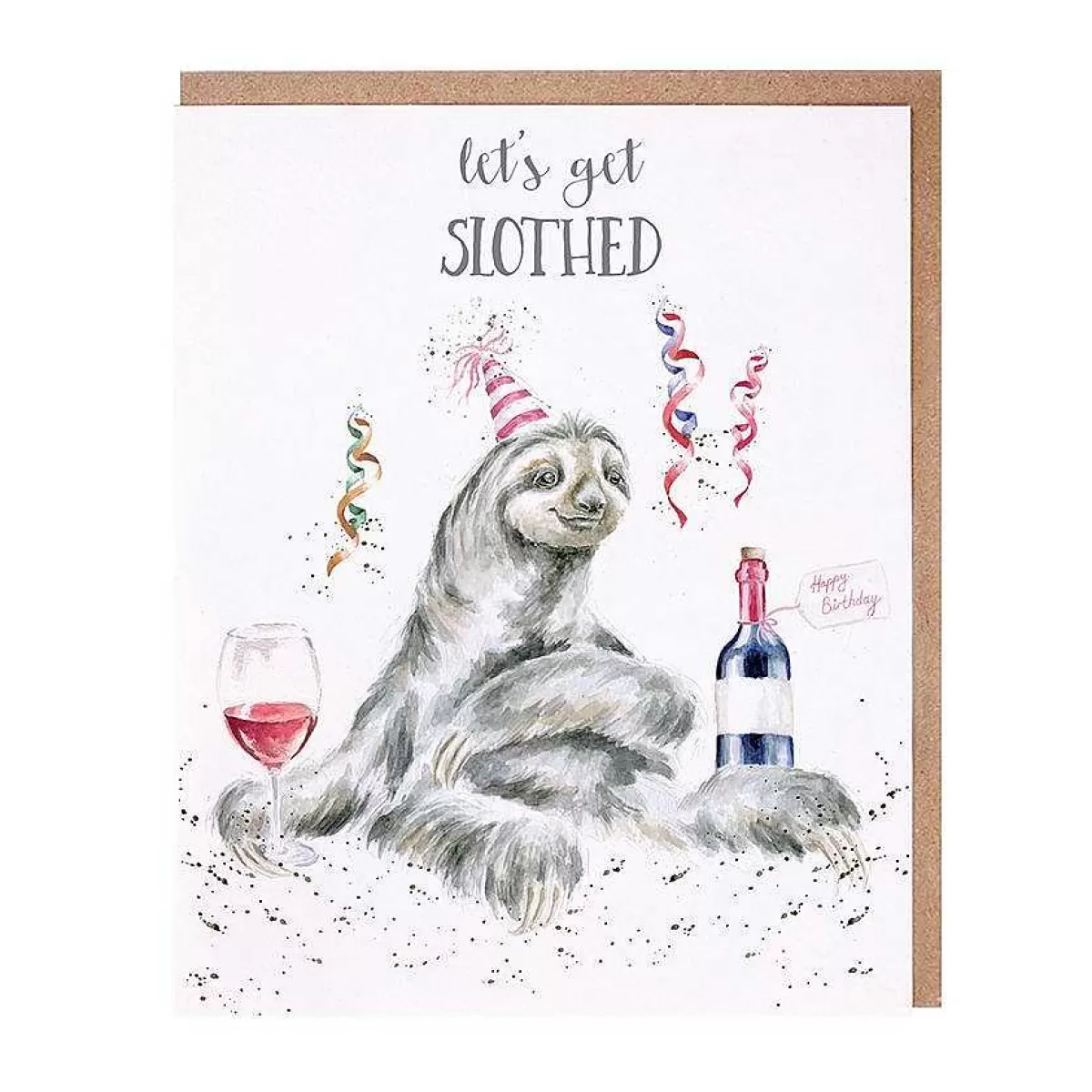 Birthday>Wrendale Designs Let'S Get Slothed' Sloth Birthday Card