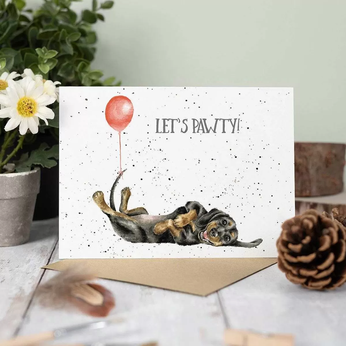 Birthday>Wrendale Designs Let'S Pawty' Dachshund Birthday Card