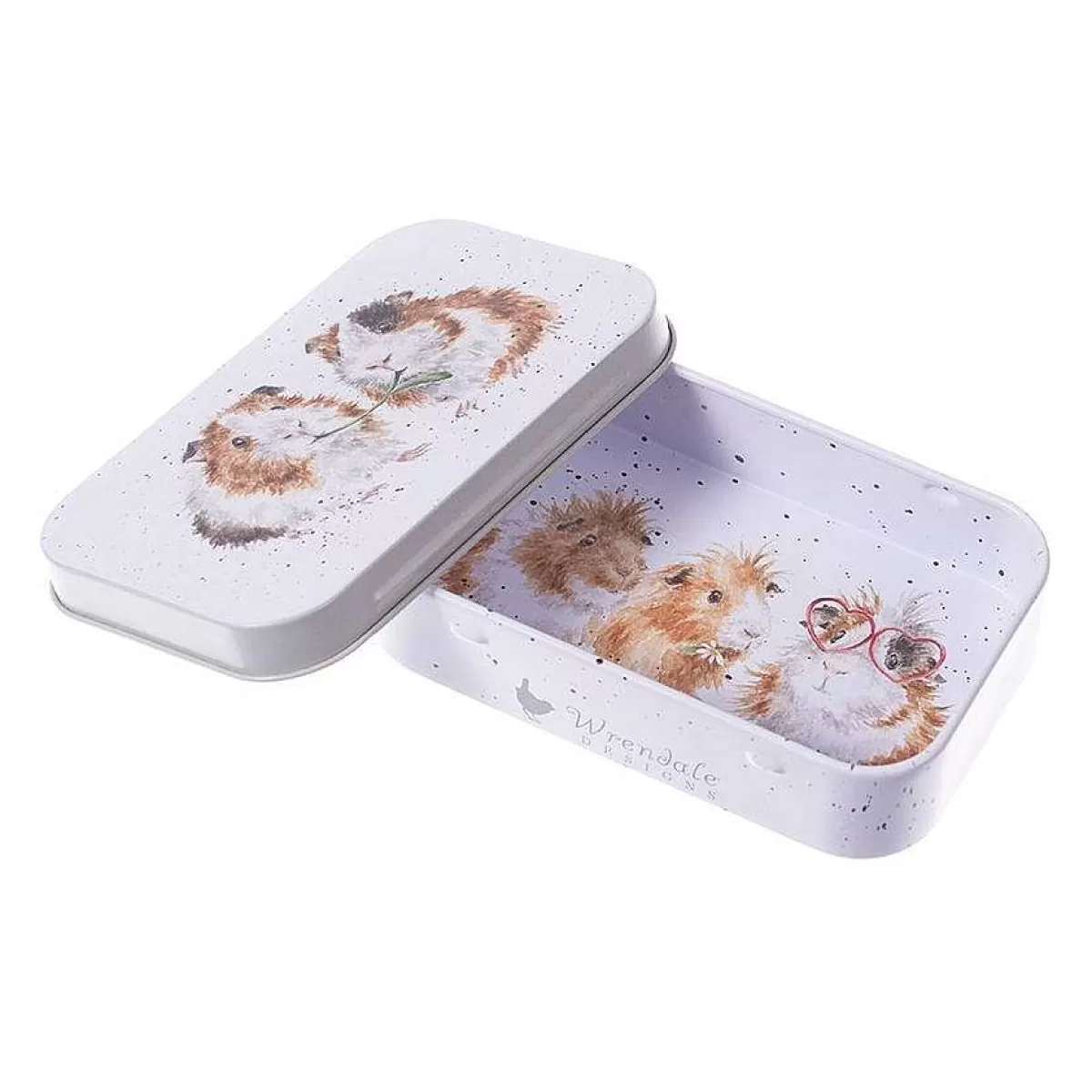 Mini Gift Tins>Wrendale Designs Lettuce Be Friends' Guinea Pig Mini Gift Tin