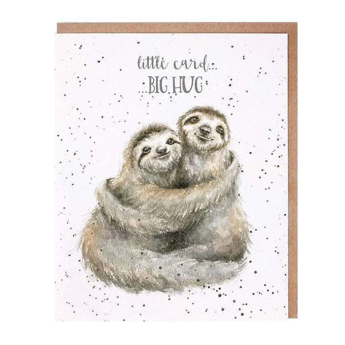 Friendship>Wrendale Designs Little Card Big Hug' Sloth Card