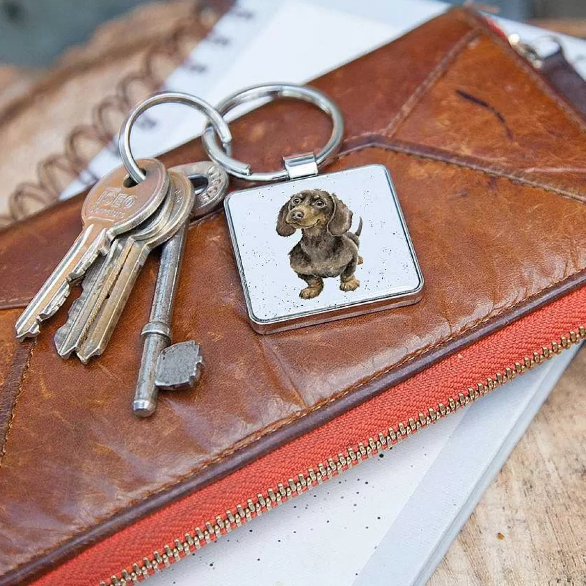 Keychains>Wrendale Designs Little One' Dachshund Keychain