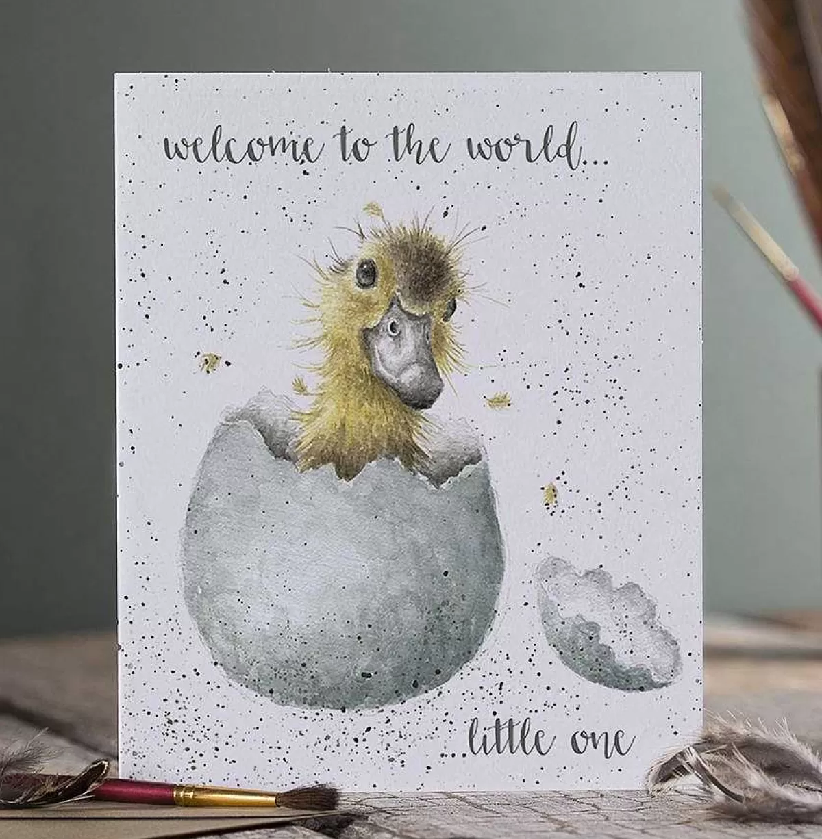 New Baby>Wrendale Designs Little One' Duck New Baby Card