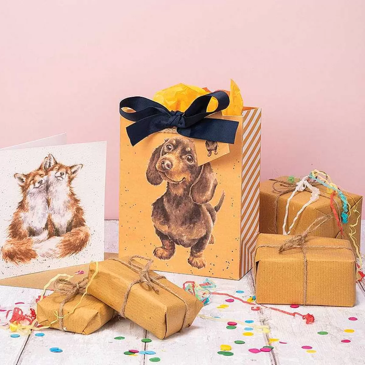 For The Dog Lover>Wrendale Designs Little Sausage' Dachshund Small Gift Bag