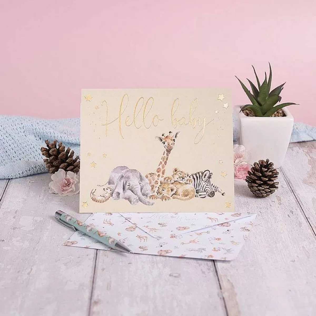 New Baby>Wrendale Designs Little Savannah' African Animal Card