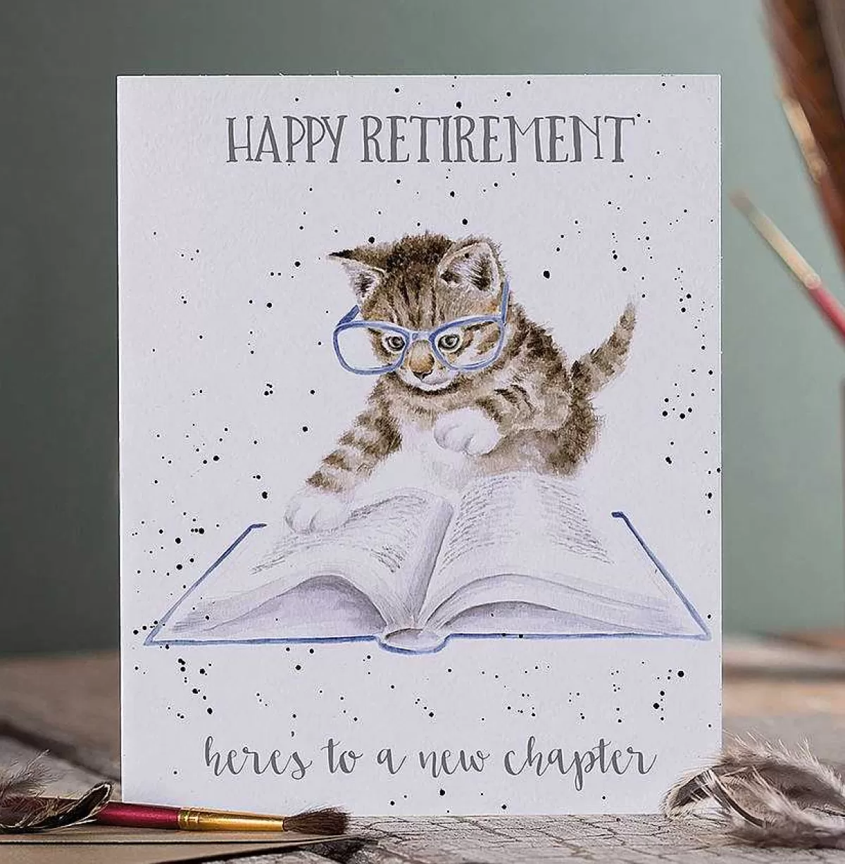 Other Occasions>Wrendale Designs New Chapter' Cat Retirement Card