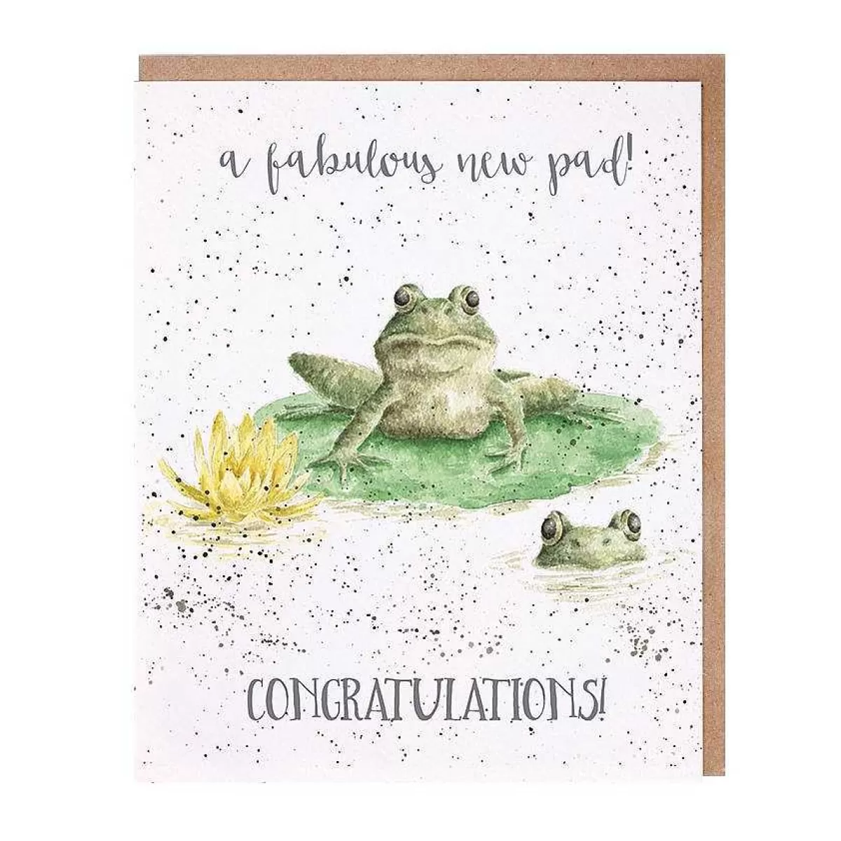 New Home>Wrendale Designs New Pad' Frog New Home Card