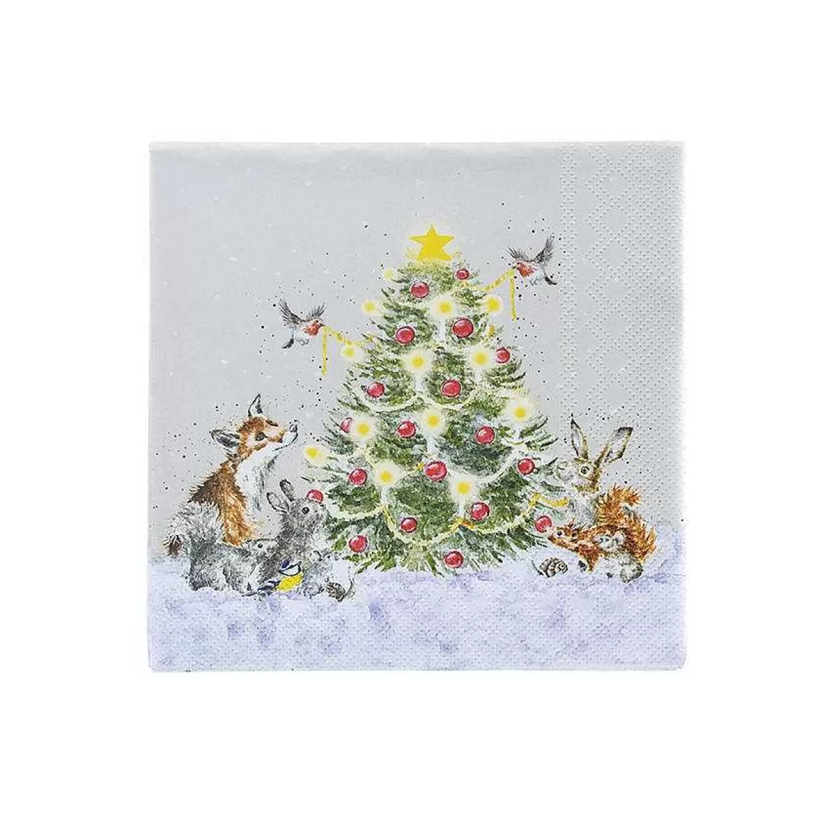 Napkins>Wrendale Designs Oh Christmas Tree' Woodland Animal Cocktail Napkins