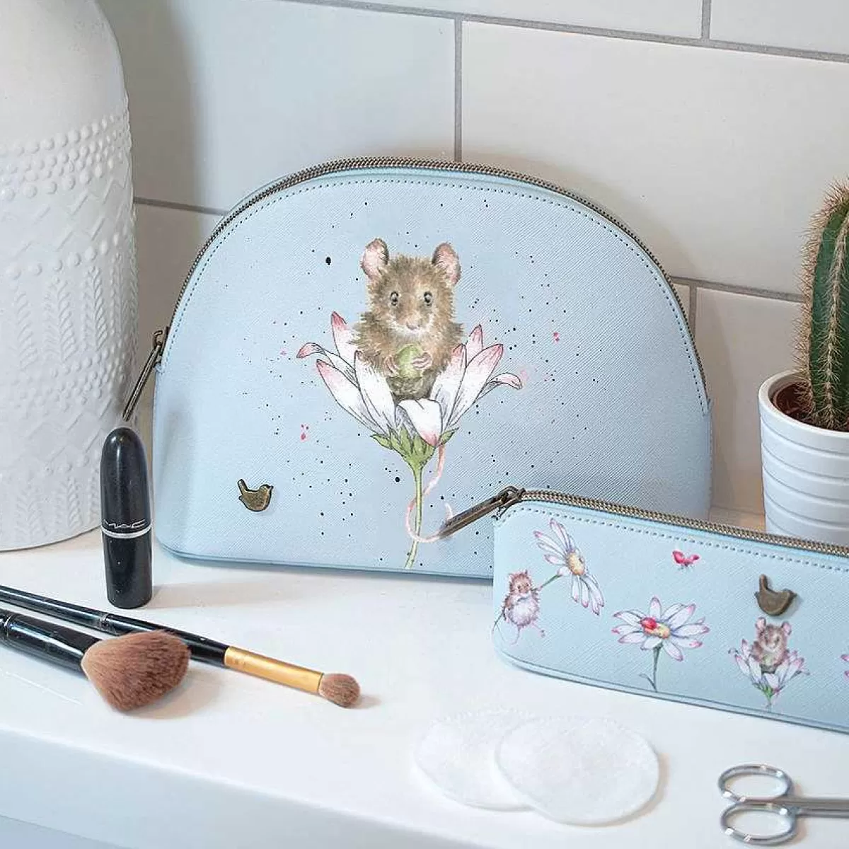 Pencil Cases>Wrendale Designs Oops A Daisy' Mouse Brush Bag// Pencil Case