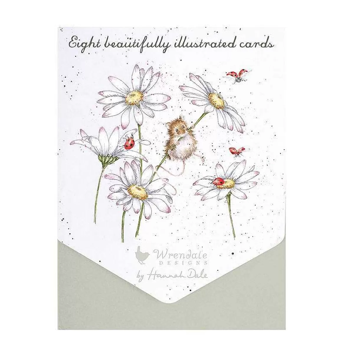 Notecards & Memo Blocks>Wrendale Designs Oops A Daisy' Mouse Notecard Set