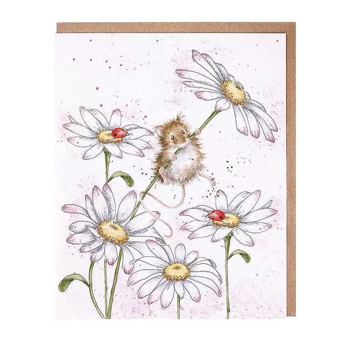 Notecards & Memo Blocks>Wrendale Designs Oops A Daisy' Mouse Notecard Set