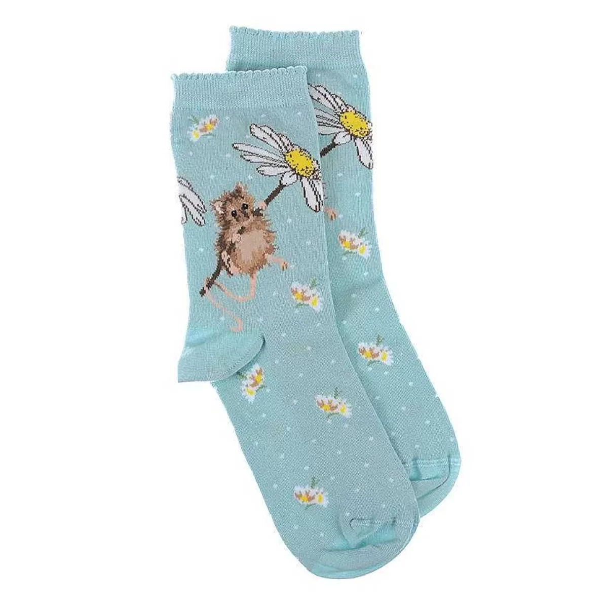 Socks>Wrendale Designs Oops A Daisy' Mouse Socks