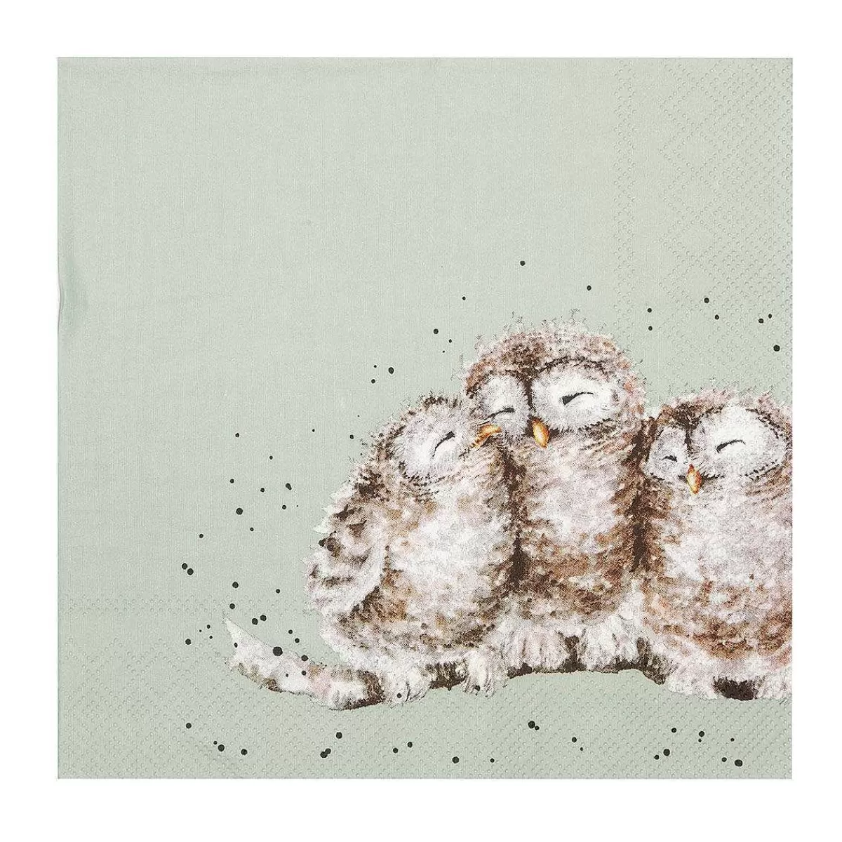 Napkins>Wrendale Designs Owl Together' Owl Lunch Napkin