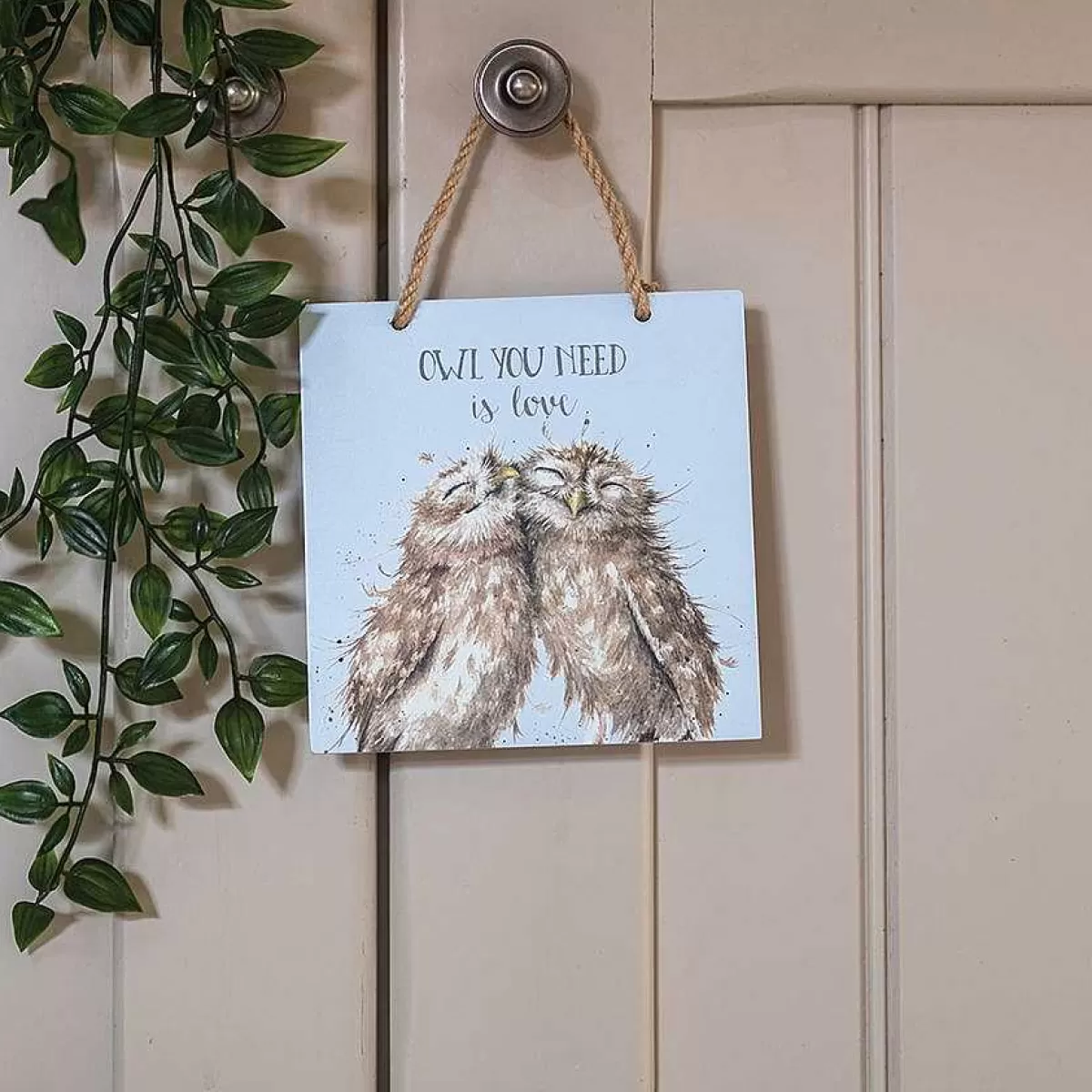 New Home>Wrendale Designs Owl You Need Is Love' Owl Wooden Plaque