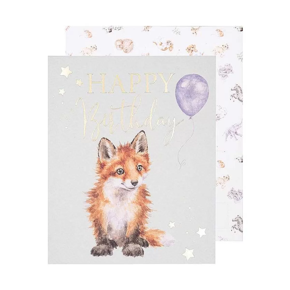 New Baby>Wrendale Designs Pawty Time' Fox Card