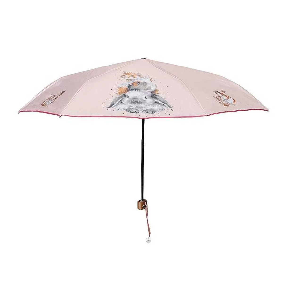 Umbrellas>Wrendale Designs Piggy In The Middle' Guinea Pig & Rabbit Umbrella