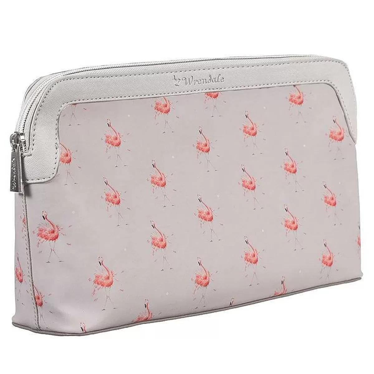 Cosmetic Bags>Wrendale Designs Pink Lady' Flamingo Large Cosmetic Bag