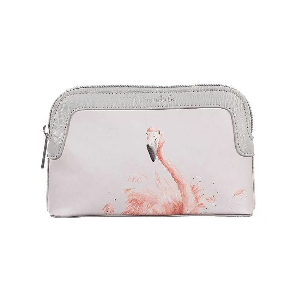 Cosmetic Bags>Wrendale Designs Pink Lady' Flamingo Small Cosmetic Bag