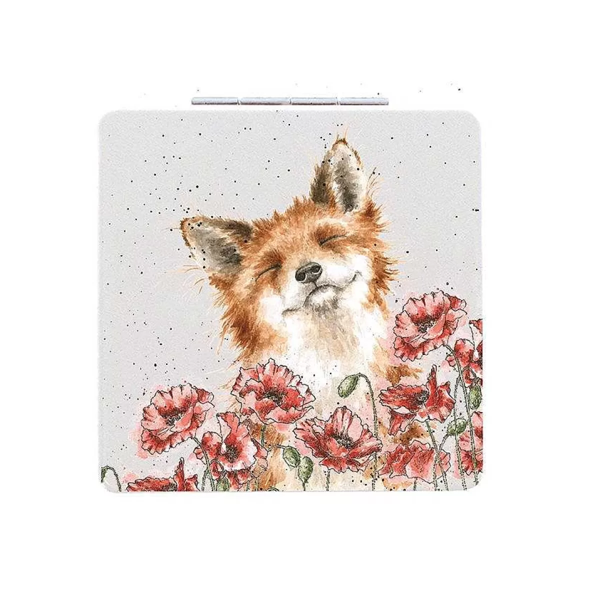 Compact Mirrors>Wrendale Designs Poppy Fields' Fox Compact Mirror