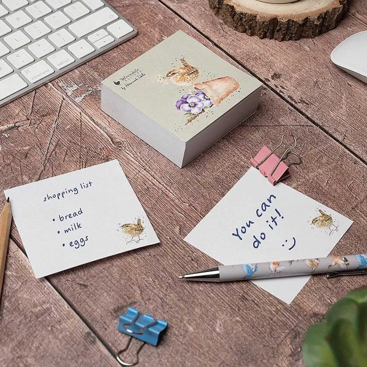 Other Desk Accessories>Wrendale Designs Pottering About' Wren Sticky Notes