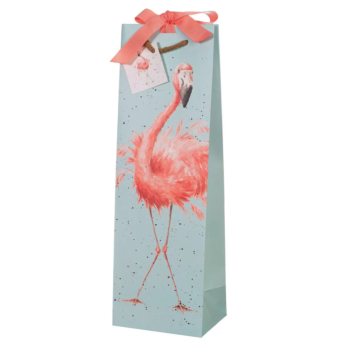 Gift Bags>Wrendale Designs Pretty In Pink' Flamingo Bottle Bag