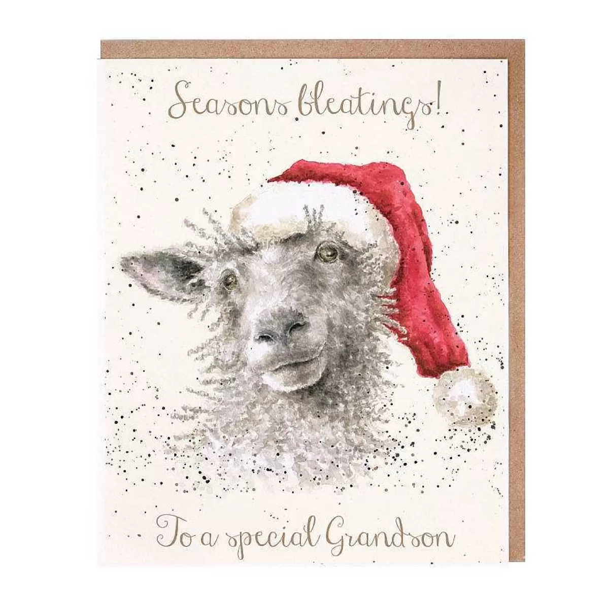 Single Relation Cards>Wrendale Designs Seasons Bleatings' Sheep Card