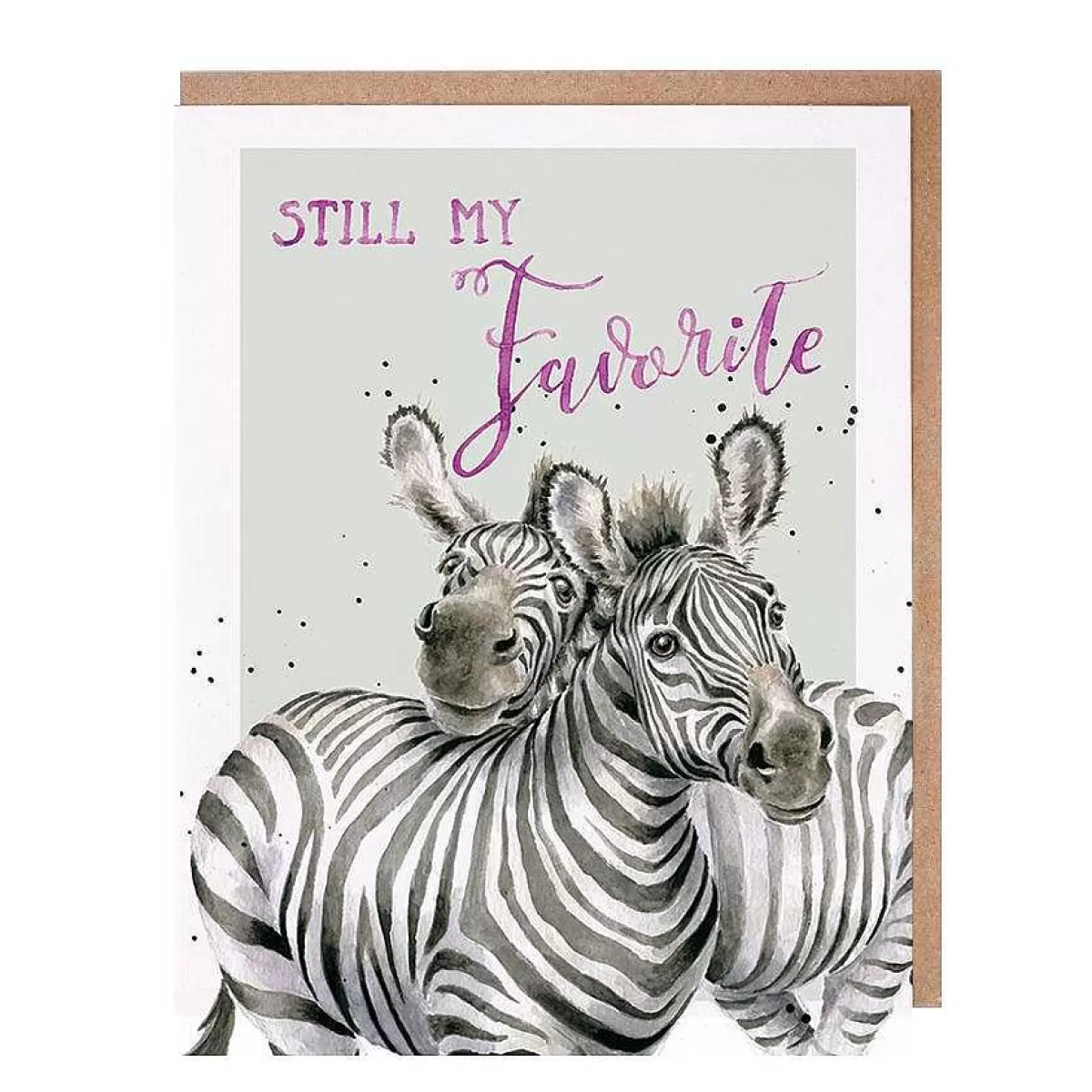 Anniversary>Wrendale Designs Still My Favorite' Zebra Anniversary Card