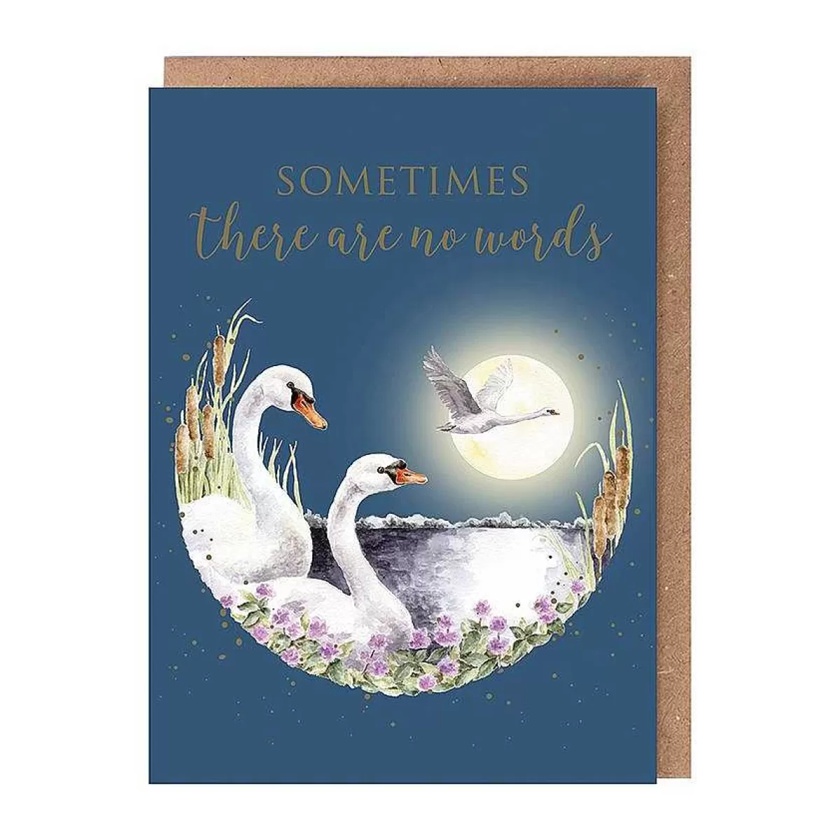 Other Occasions>Wrendale Designs Swan Lake' Swan Sympathy Card