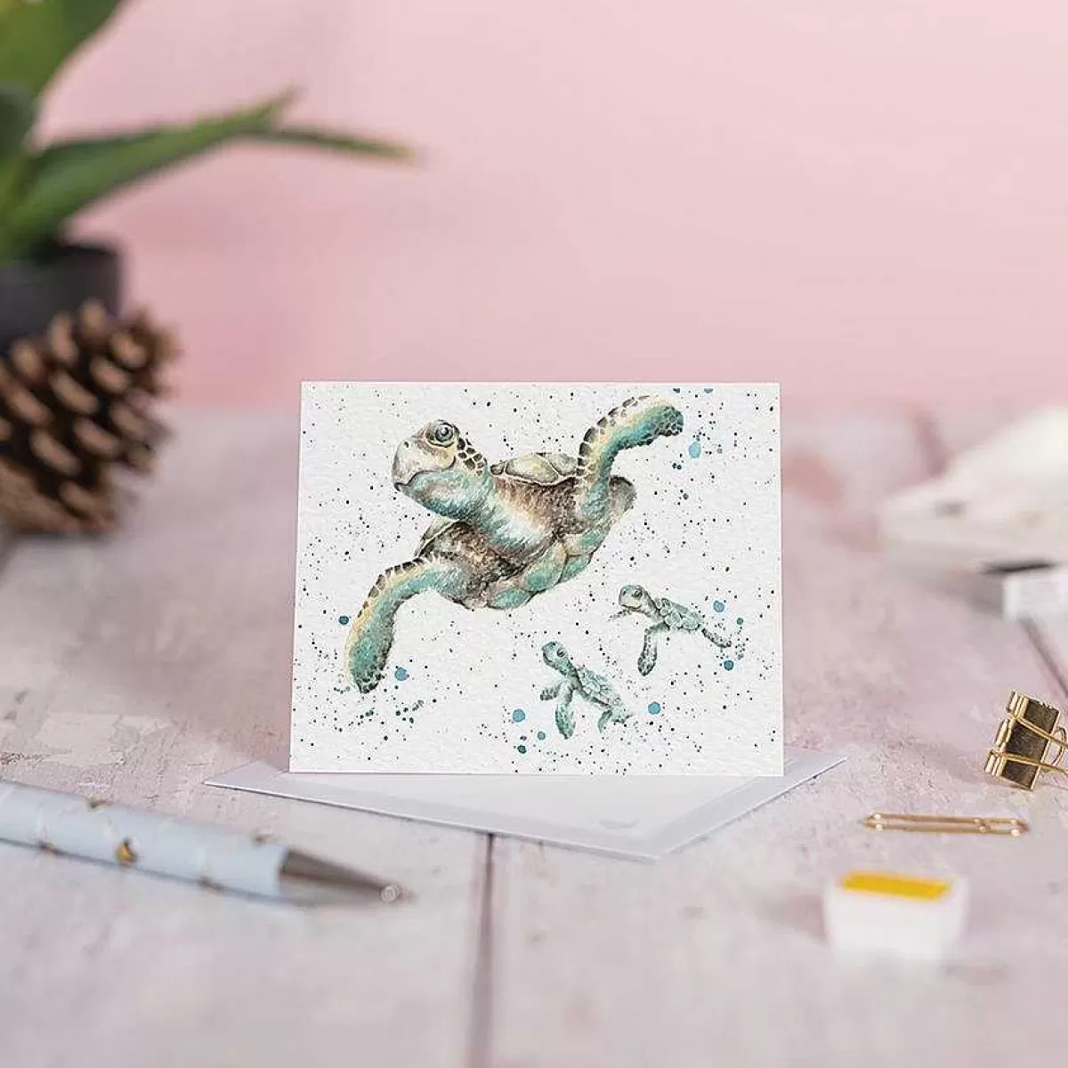 Gift Enclosure Cards>Wrendale Designs Swimming School' Turtle Enclosure Card