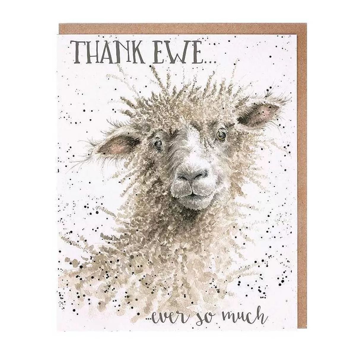 Thank You>Wrendale Designs Thank Ewe' Sheep Thank You Card