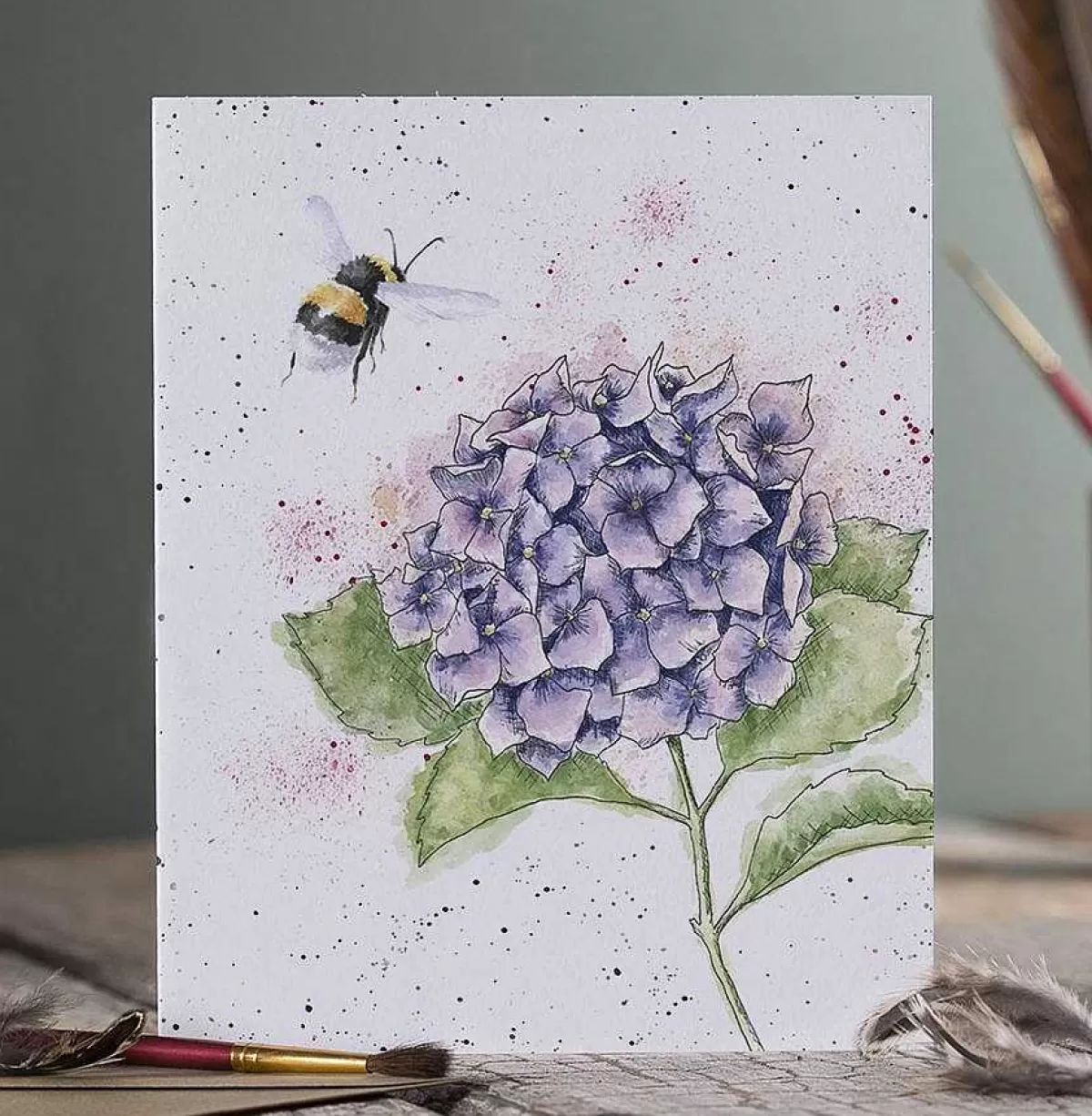 The Country Set>Wrendale Designs The Busy Bee' Bee Card