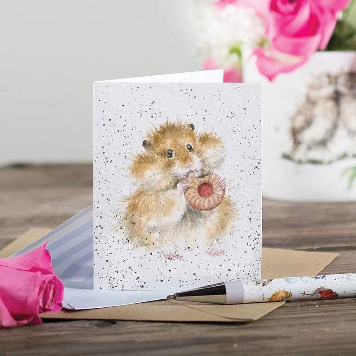 Gift Enclosure Cards>Wrendale Designs The Diet Starts Tomorrow' Hamster Enclosure Card