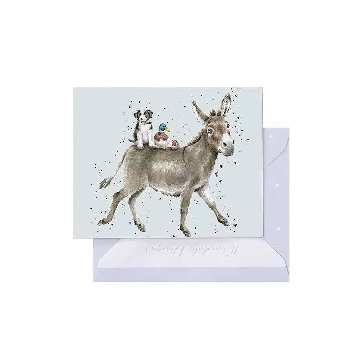 Gift Enclosure Cards>Wrendale Designs The Donkey Ride' Donkey Enclosure Card