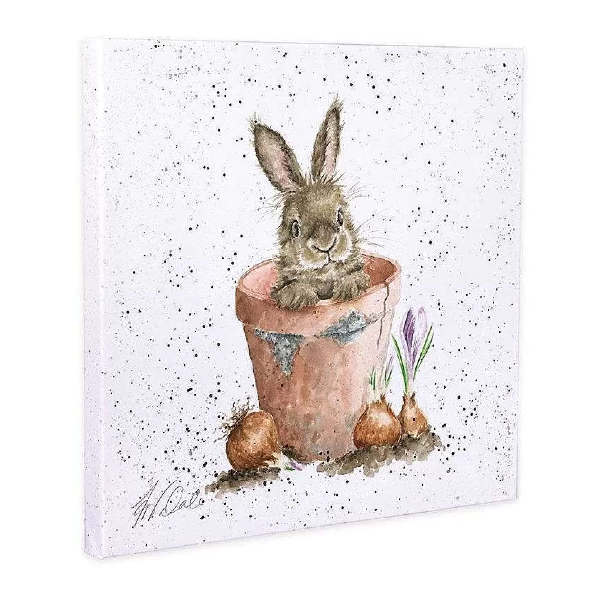 Canvas Prints>Wrendale Designs The Flower Pot' Canvas