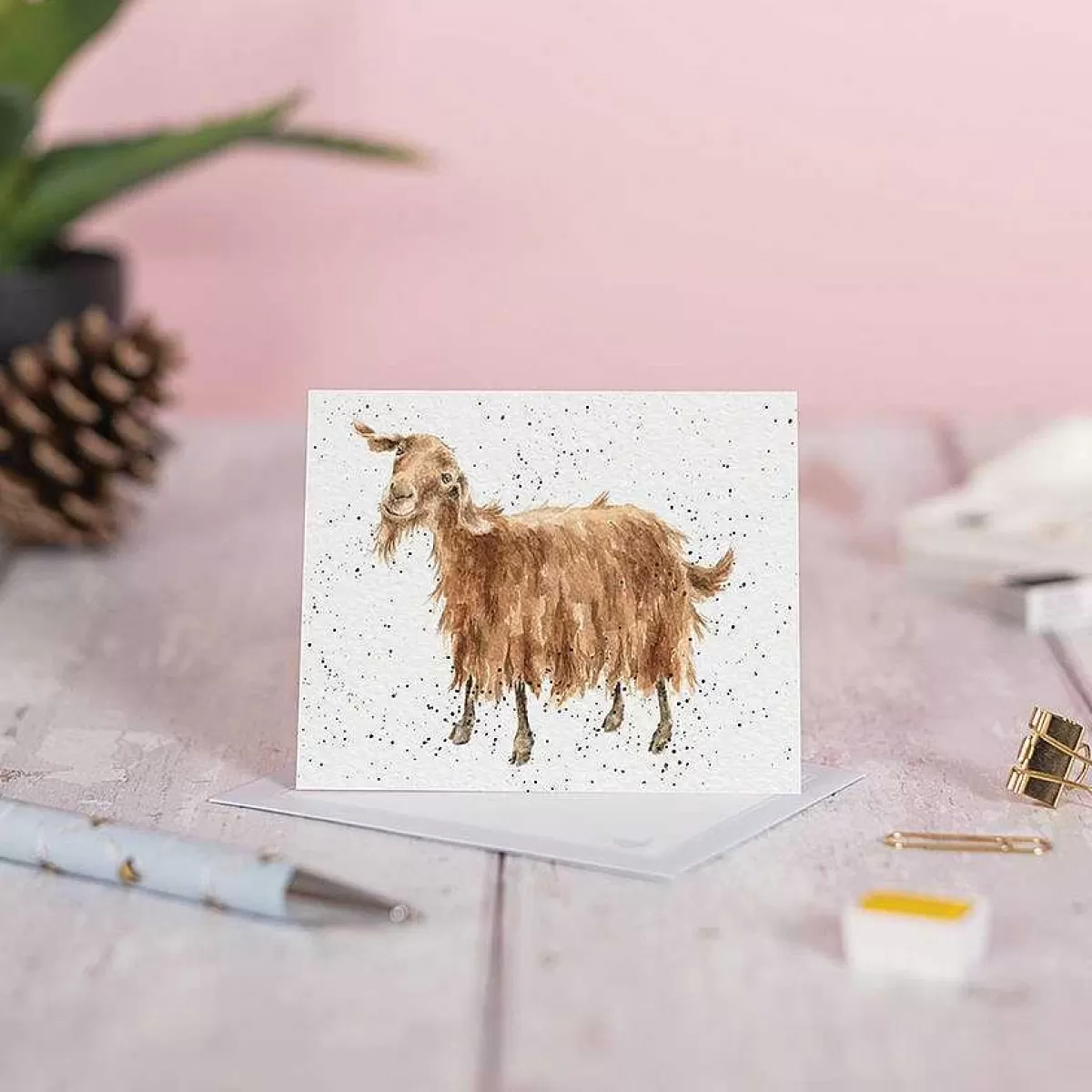 Gift Enclosure Cards>Wrendale Designs The Hipster' Goat Enclosure Card