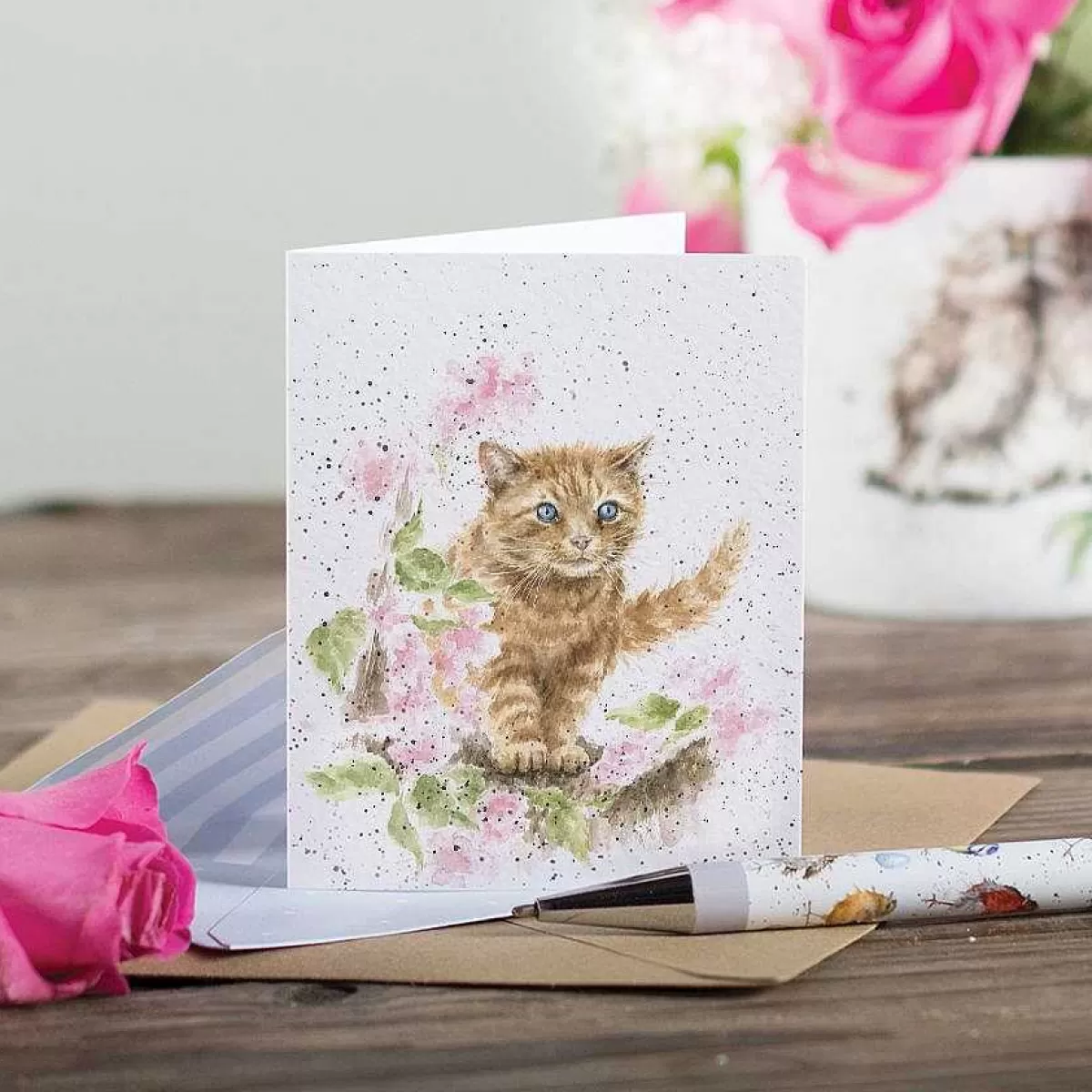 Gift Enclosure Cards>Wrendale Designs The Marmalade Cat' Cat Enclosure Card