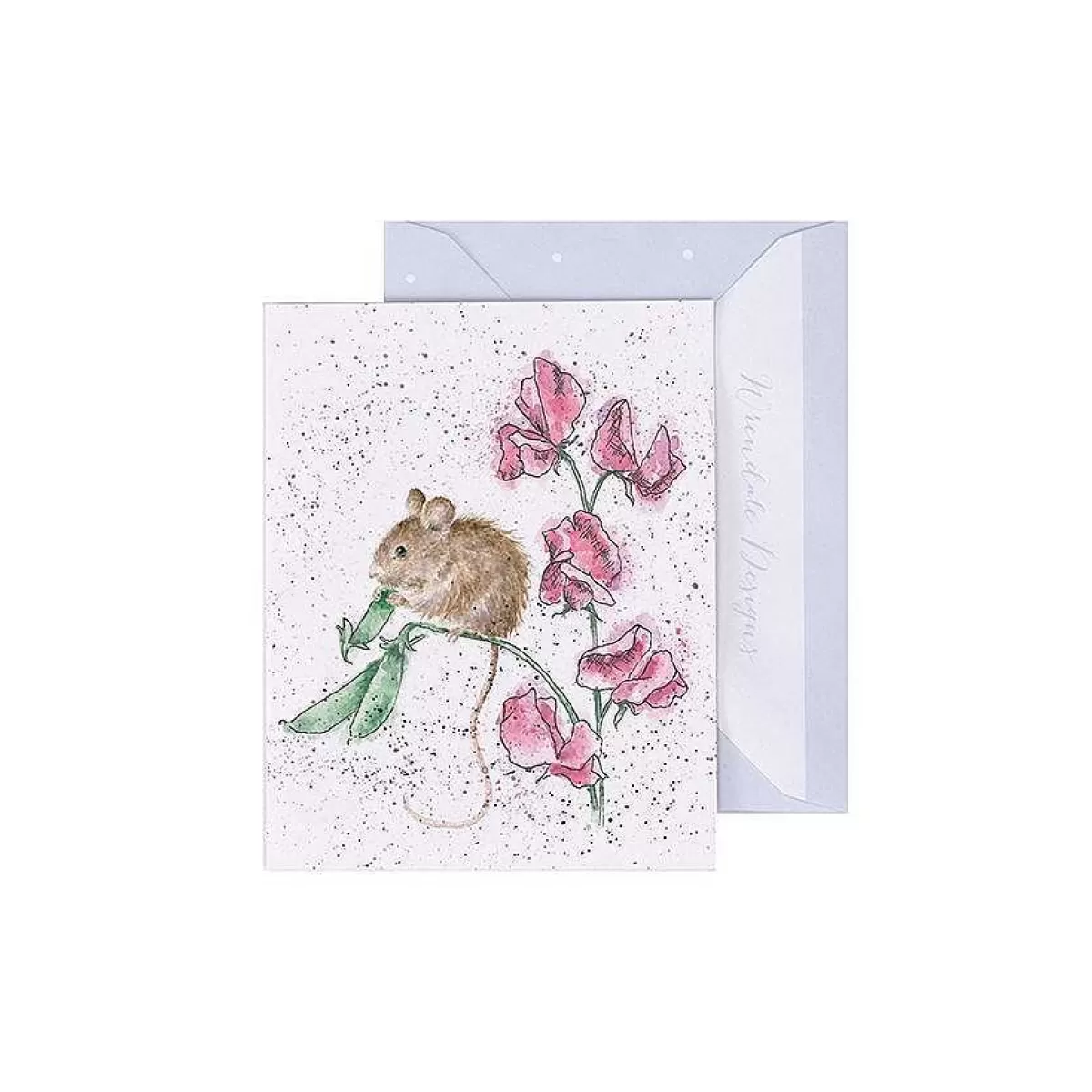 Gift Enclosure Cards>Wrendale Designs The Pea Thief' Mouse Enclosure Card