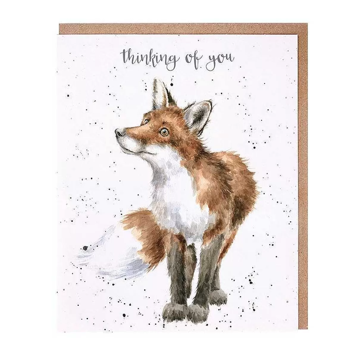 Thinking Of You>Wrendale Designs Thinking Of You Fox' Fox Card