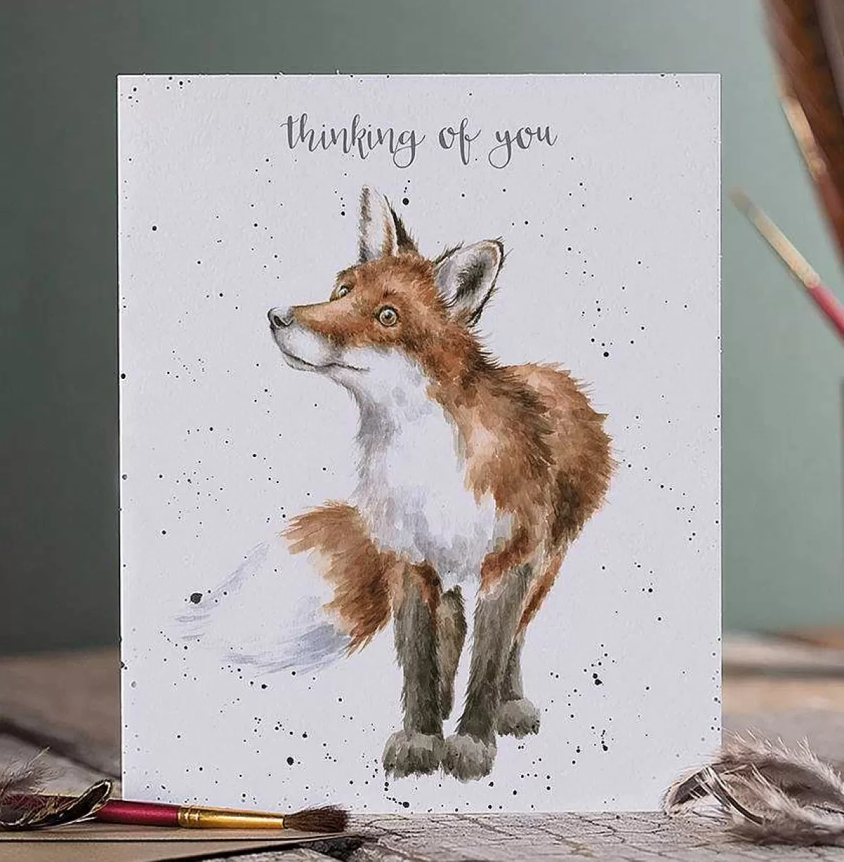 Thinking Of You>Wrendale Designs Thinking Of You Fox' Fox Card