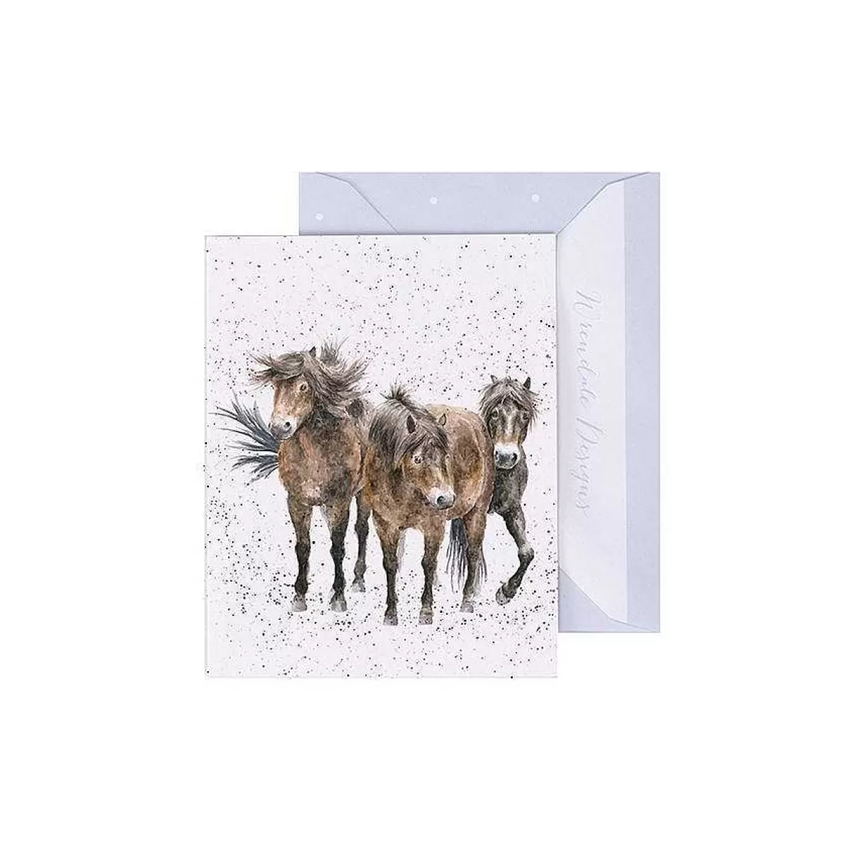 Gift Enclosure Cards>Wrendale Designs Three Amigos' Horse Enclosure Card