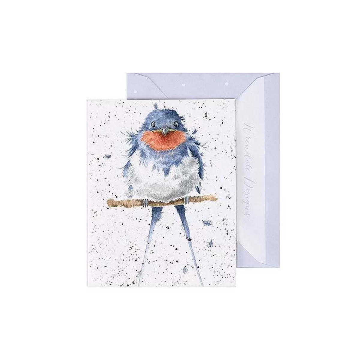 Gift Enclosure Cards>Wrendale Designs True Blue' Swallow Enclosure Card