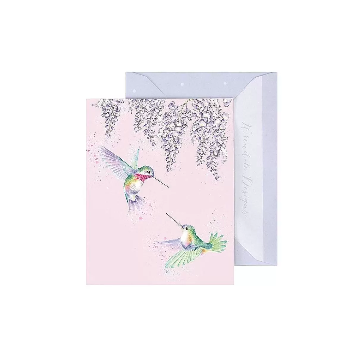 Gift Enclosure Cards>Wrendale Designs Wisteria Wishes' Hummingbird Gift Enclosure Card